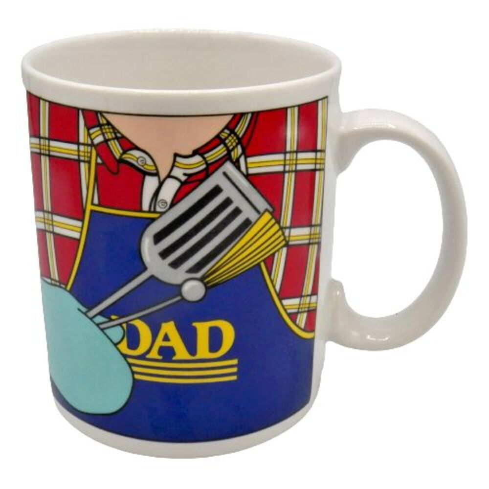 Dad Coffee Mug Father's Day Barbecue Grill Plaid Shirt Cookout Papel Freelance